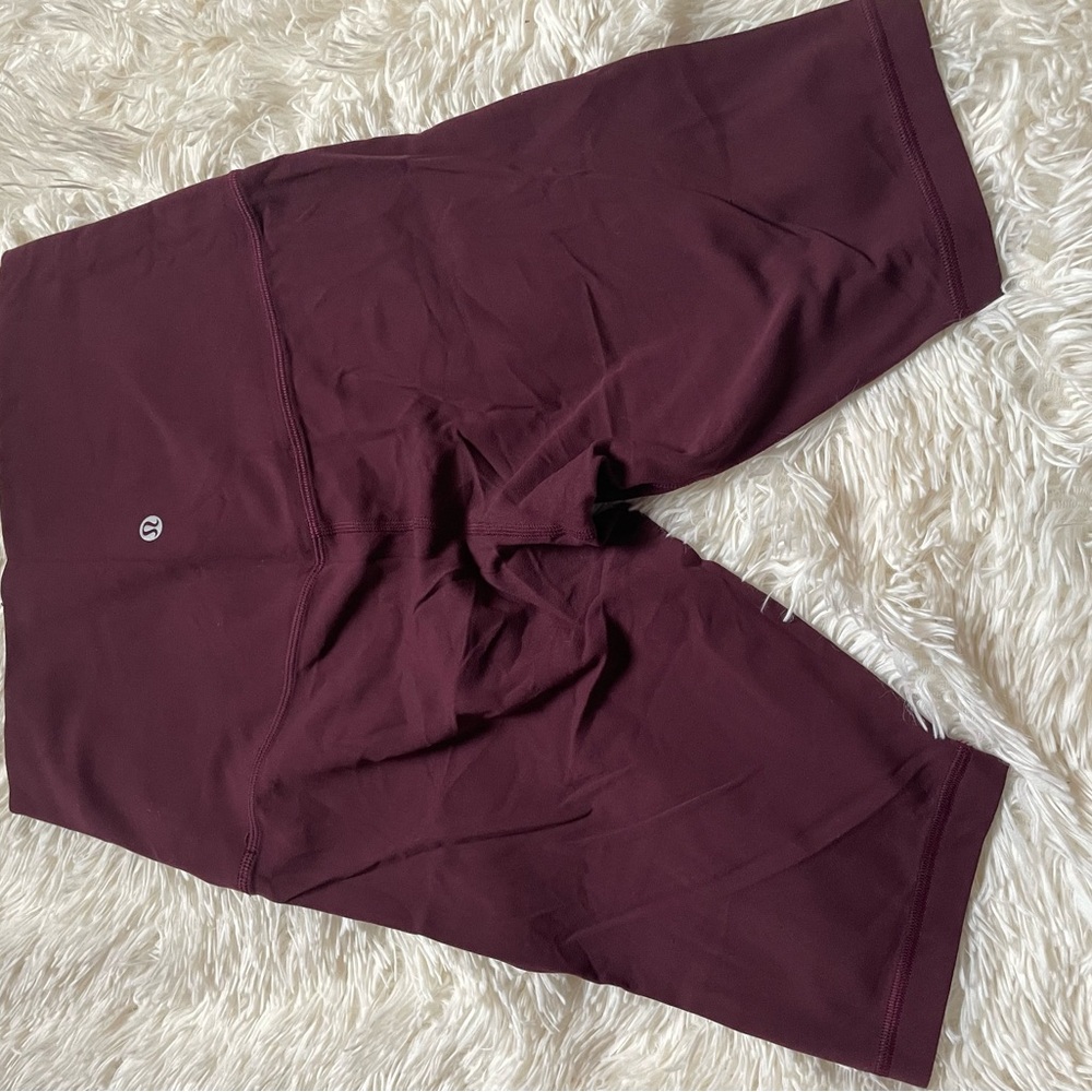 lululemon athletica Burgundy Bike Shorts